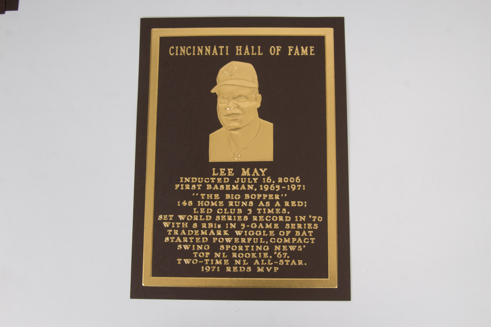 Cincinnati Reds 'Great Eight' Offset Lithograph and Hall of Fame Memorabilia
