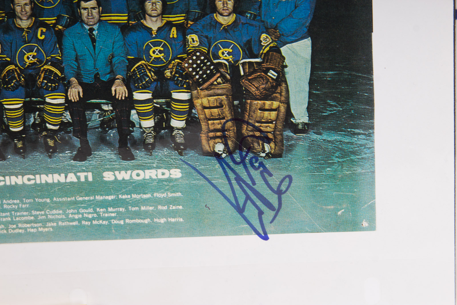 Cincinnati Swords and Stingers Hockey Memorabilia