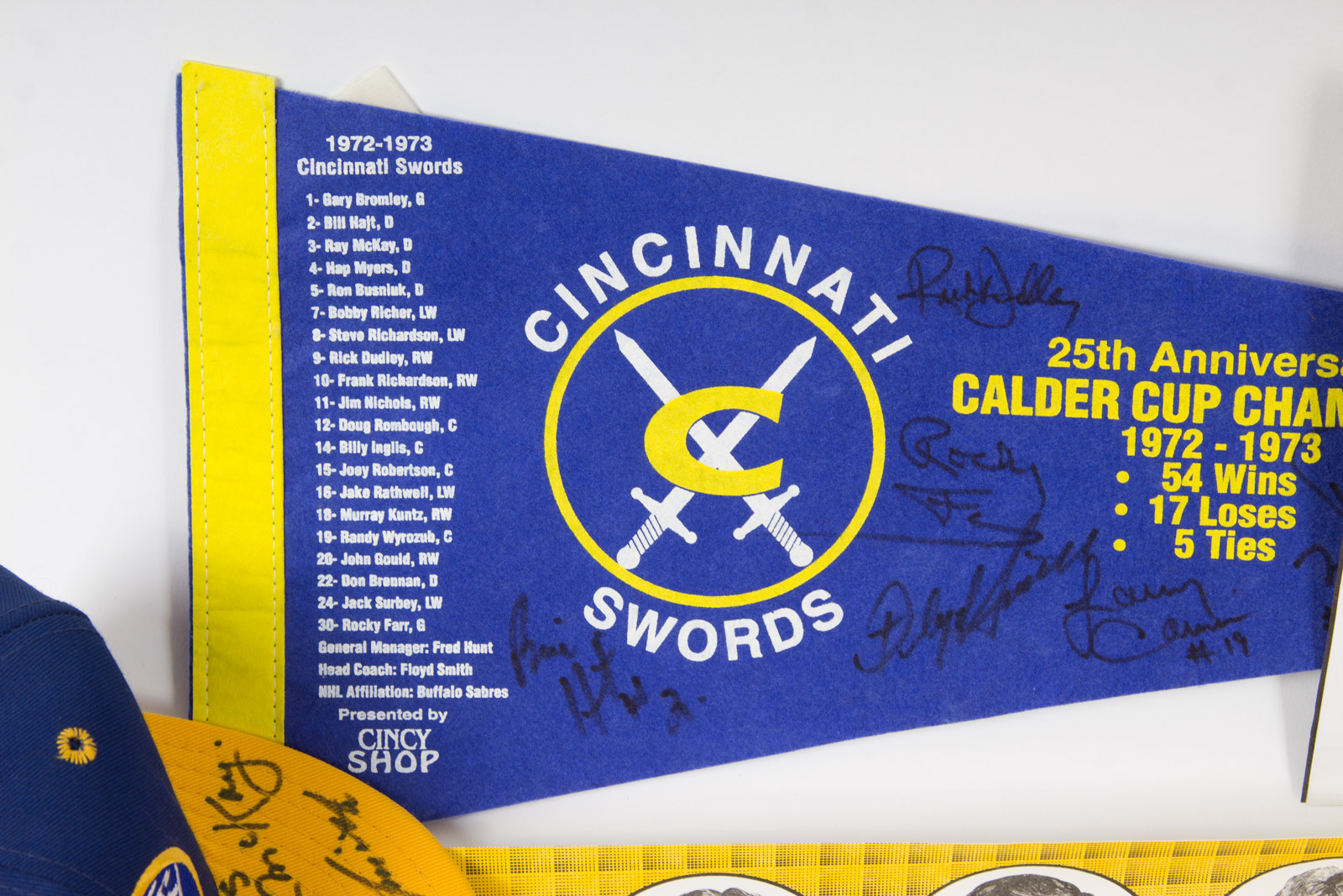 Cincinnati Swords and Stingers Hockey Memorabilia