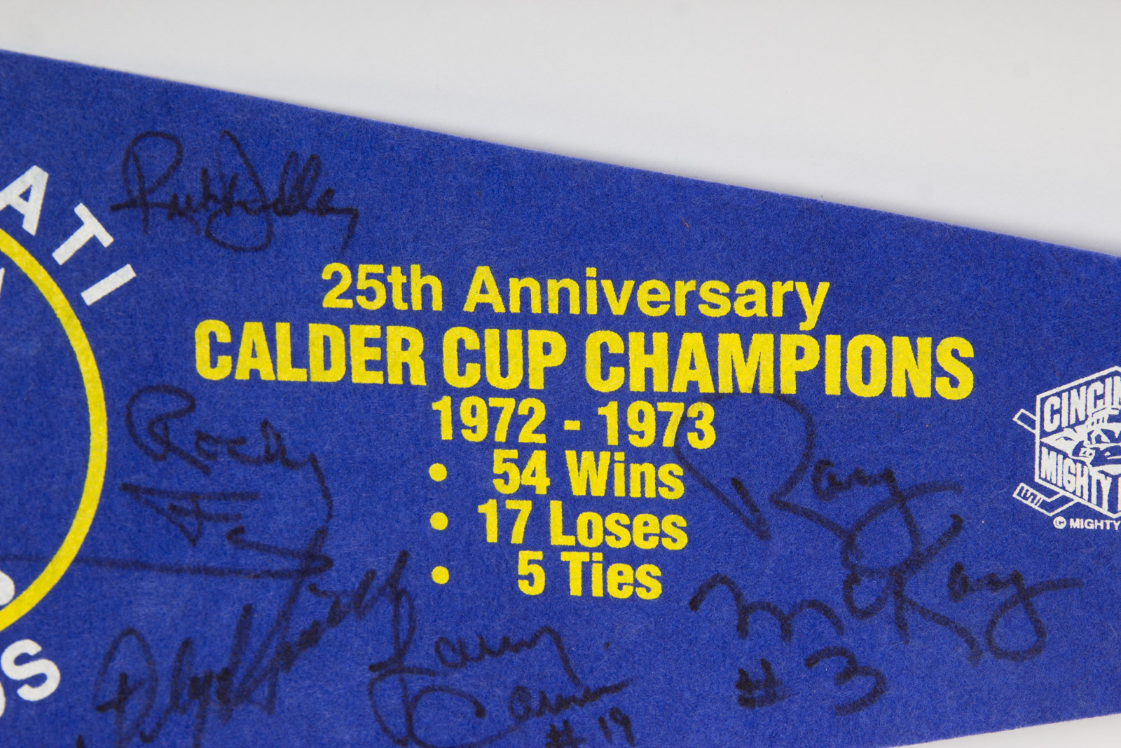 Cincinnati Swords and Stingers Hockey Memorabilia