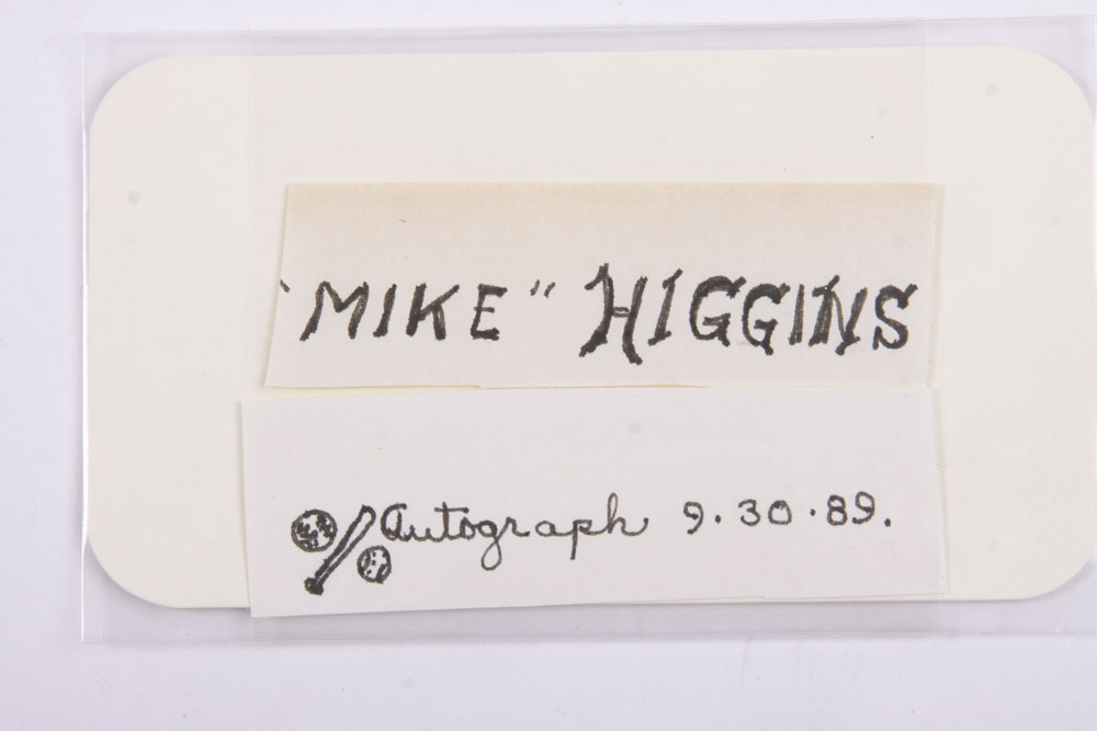 Autographed Baseball Cards