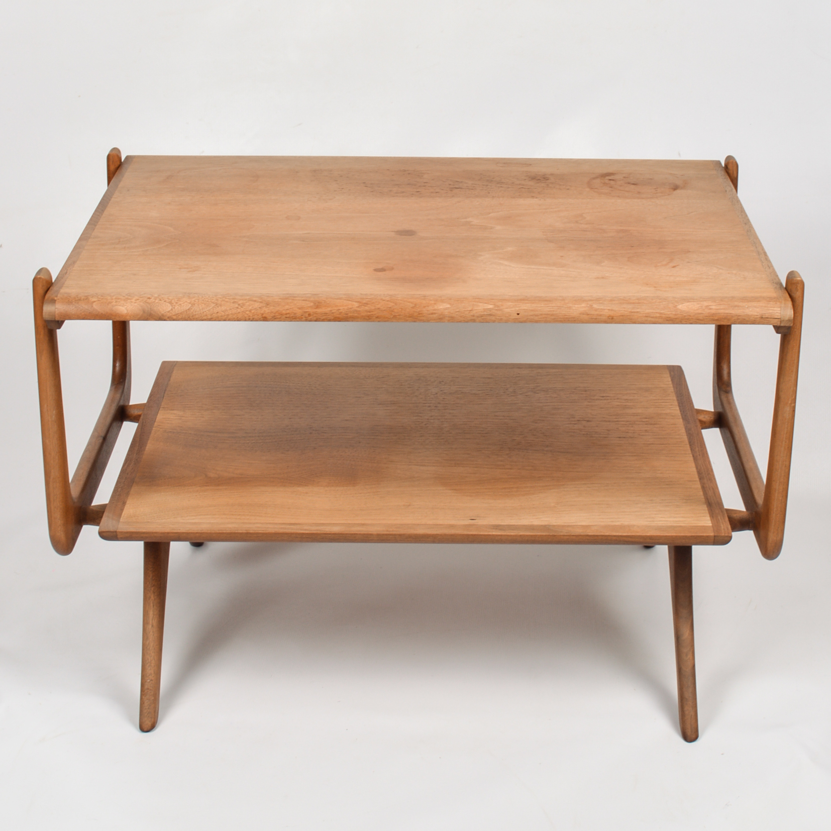 Danish Modern Teak Tiered End Table