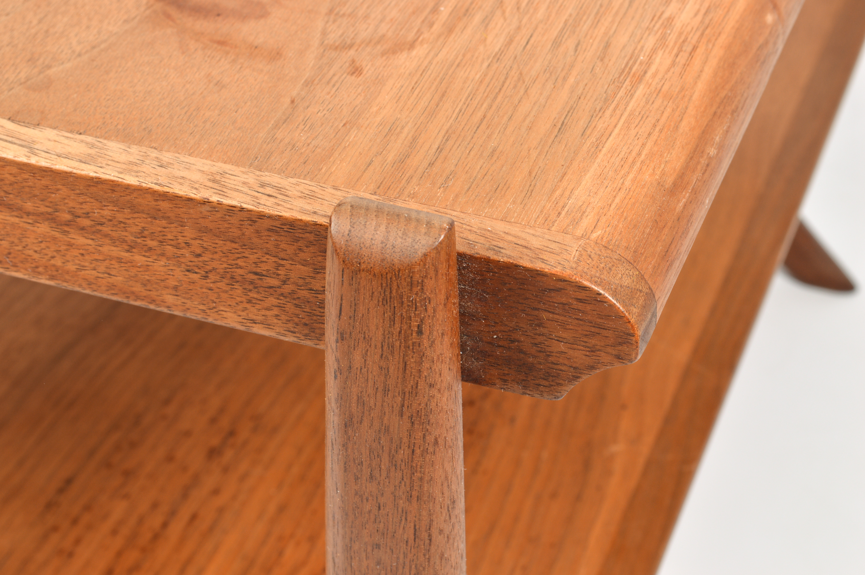 Danish Modern Teak Tiered End Table