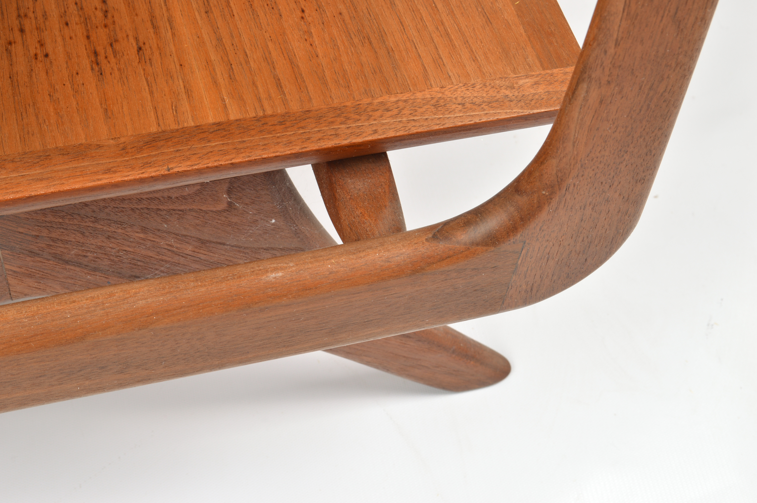 Danish Modern Teak Tiered End Table