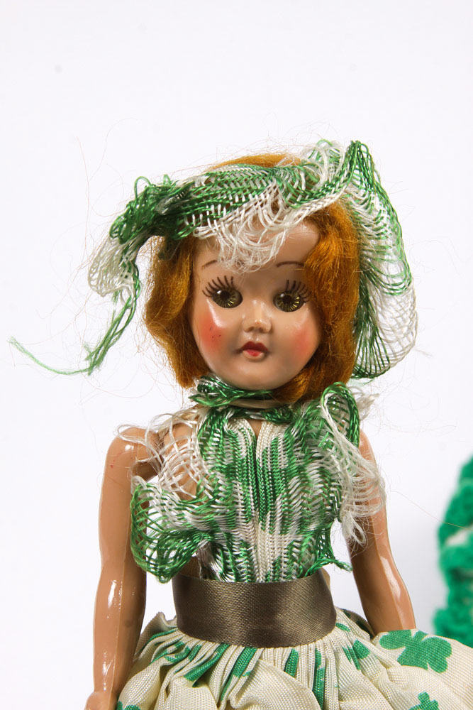 Variety of Vintage Dolls