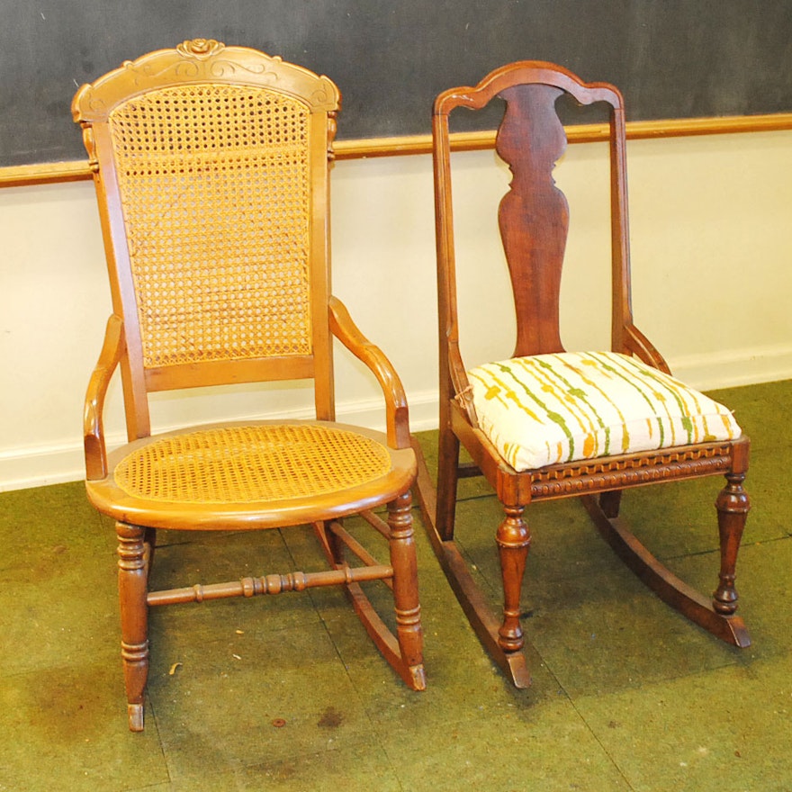 Vintage Wooden Rocking Chairs