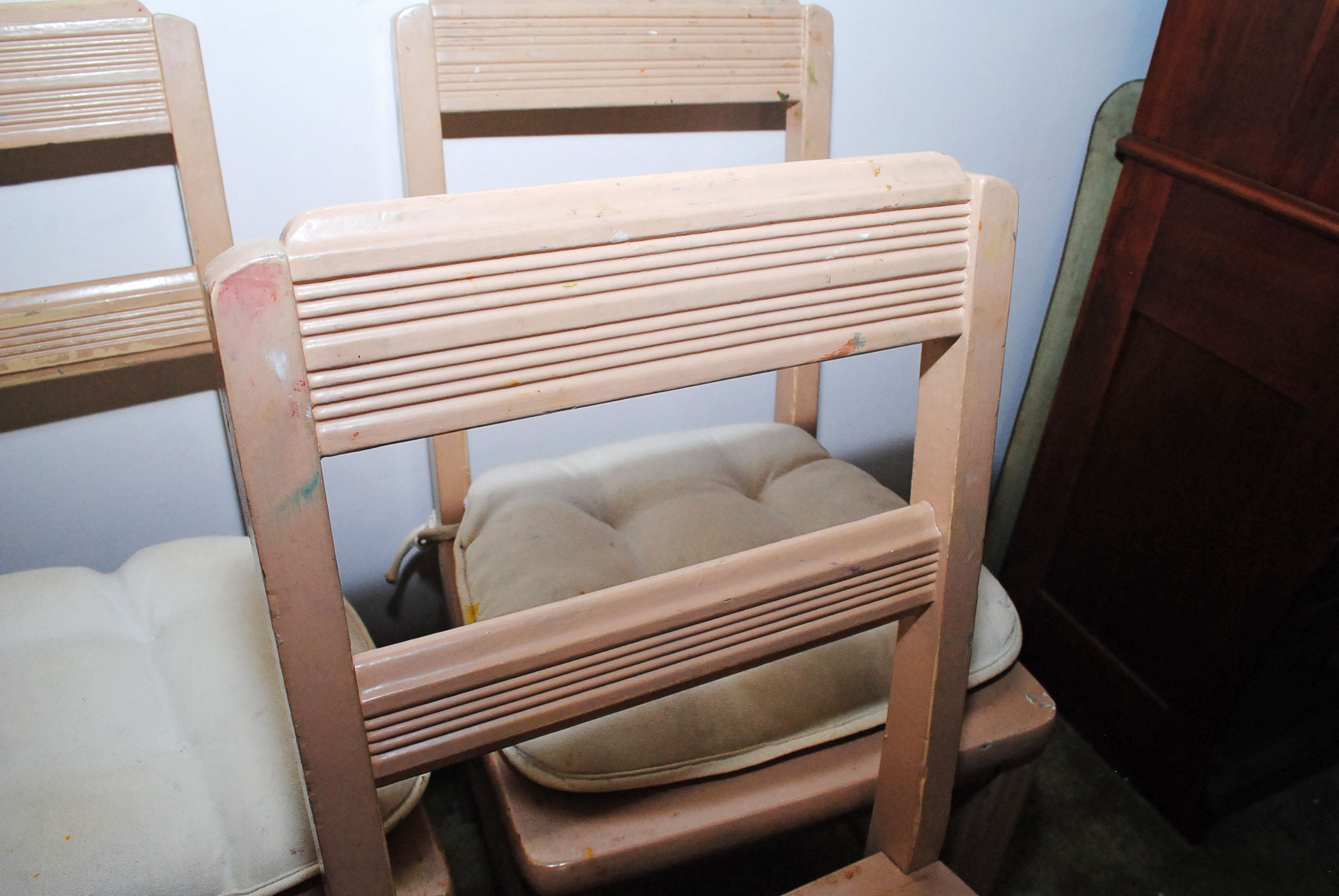 Collection of Vintage Painted Wood Chairs