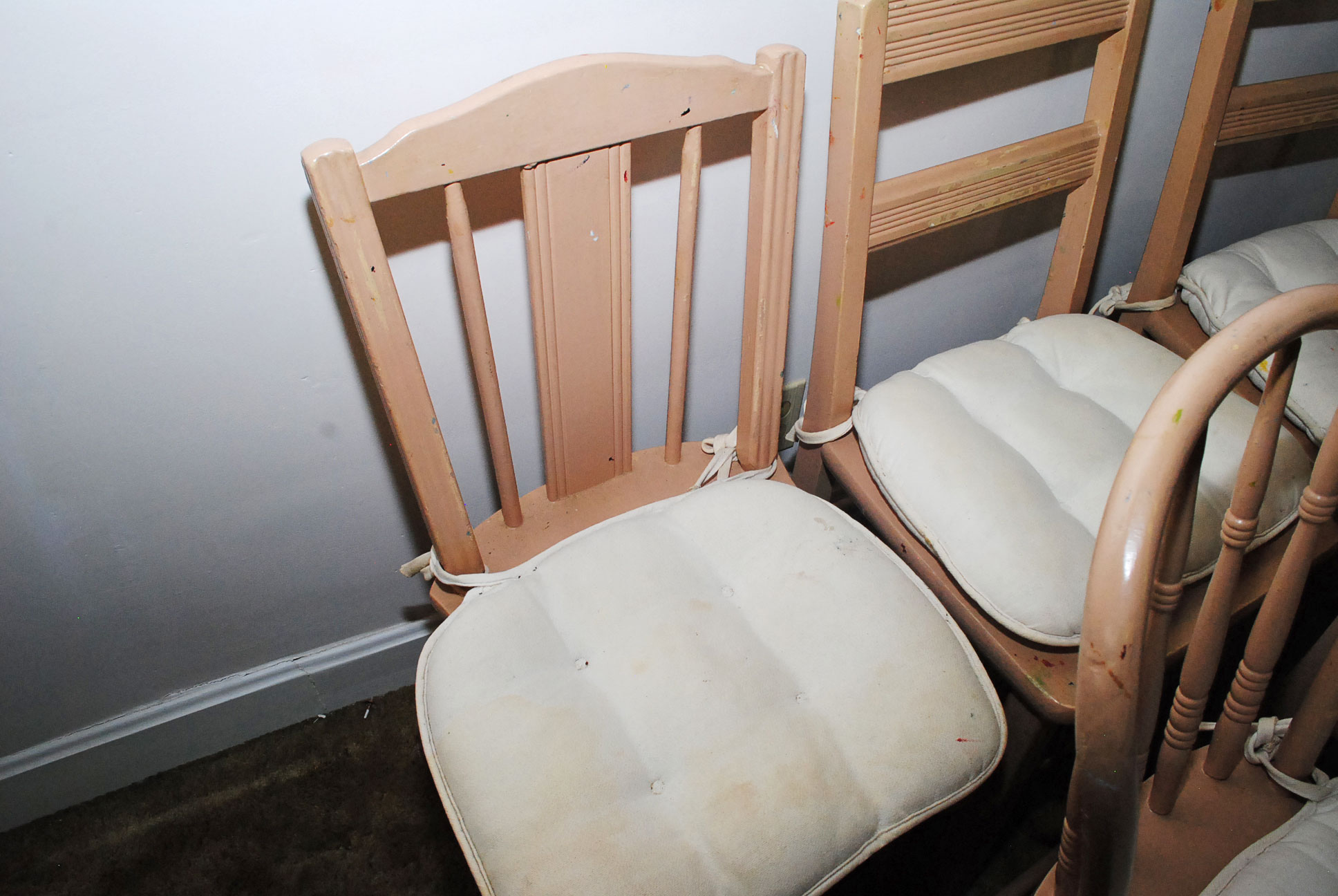 Collection of Vintage Painted Wood Chairs