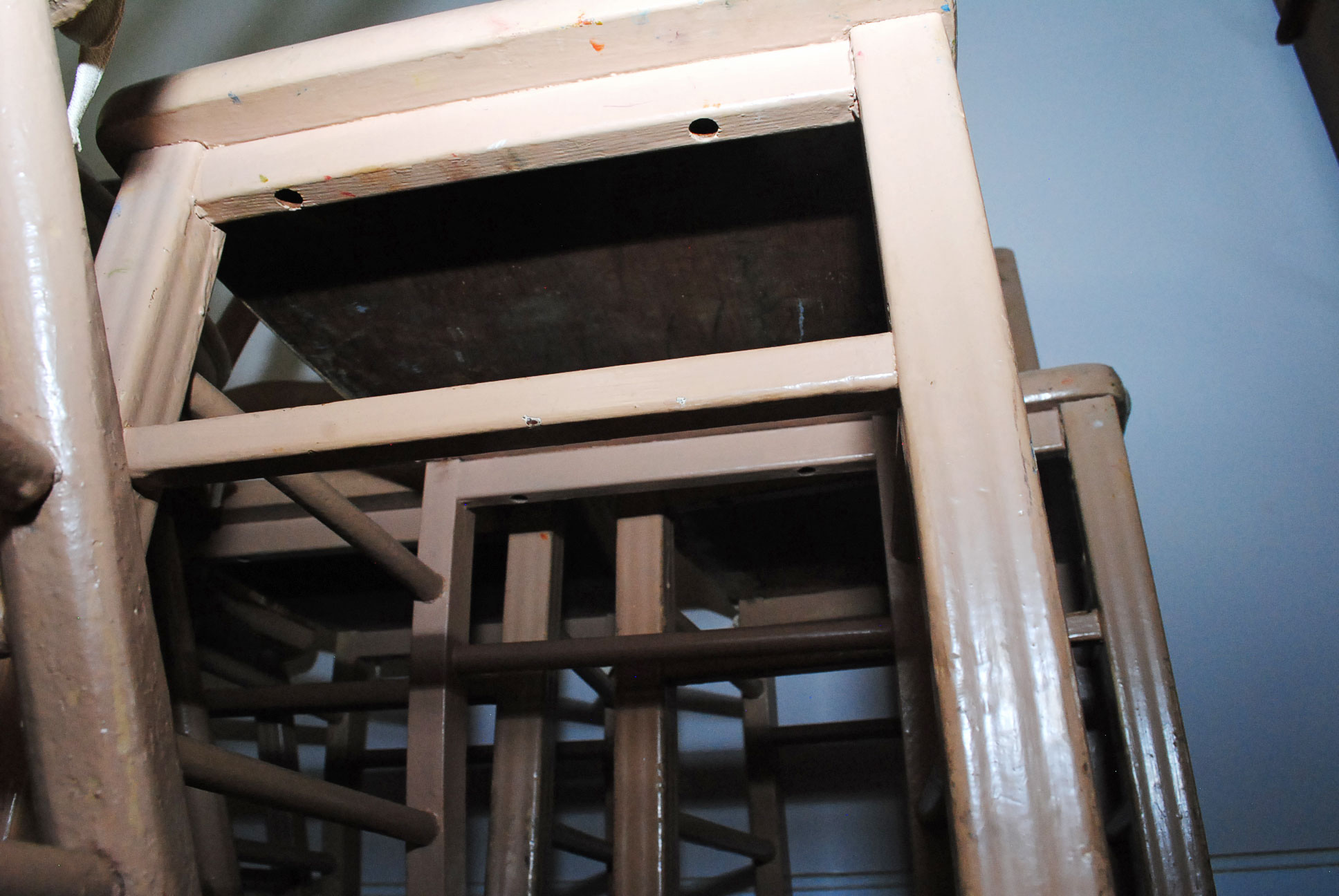 Collection of Vintage Painted Wood Chairs