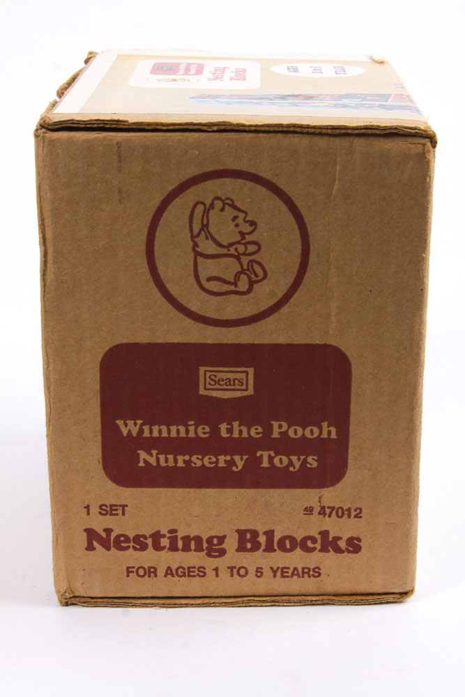 Vintage "Winnie the Pooh" Nesting Block Toys