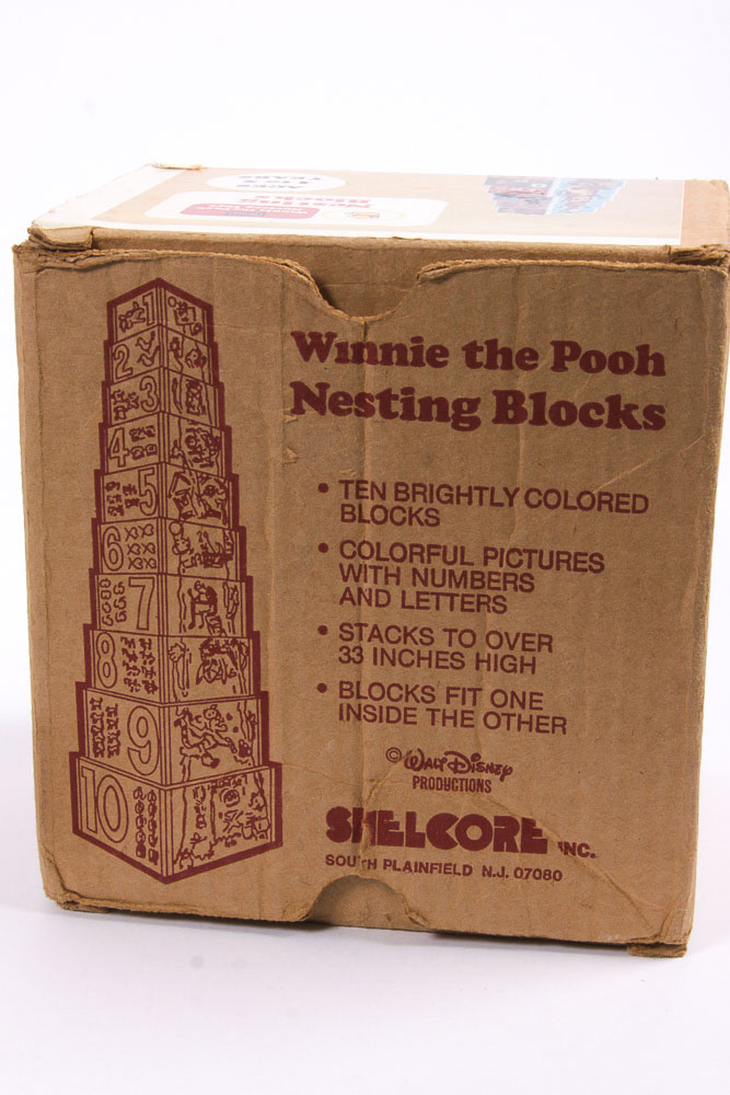 Vintage "Winnie the Pooh" Nesting Block Toys