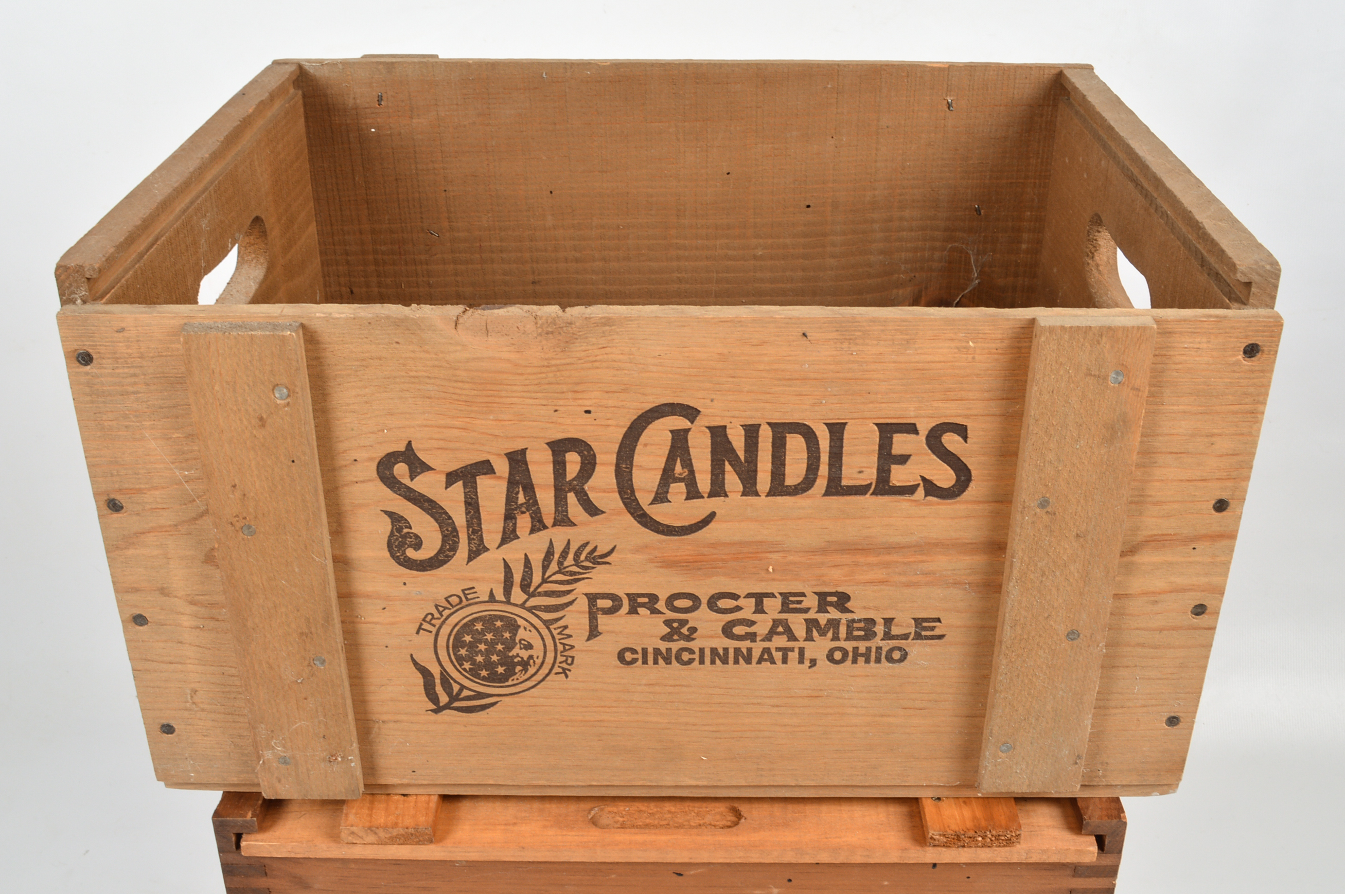 Three Vintage Pine Procter & Gamble Crates
