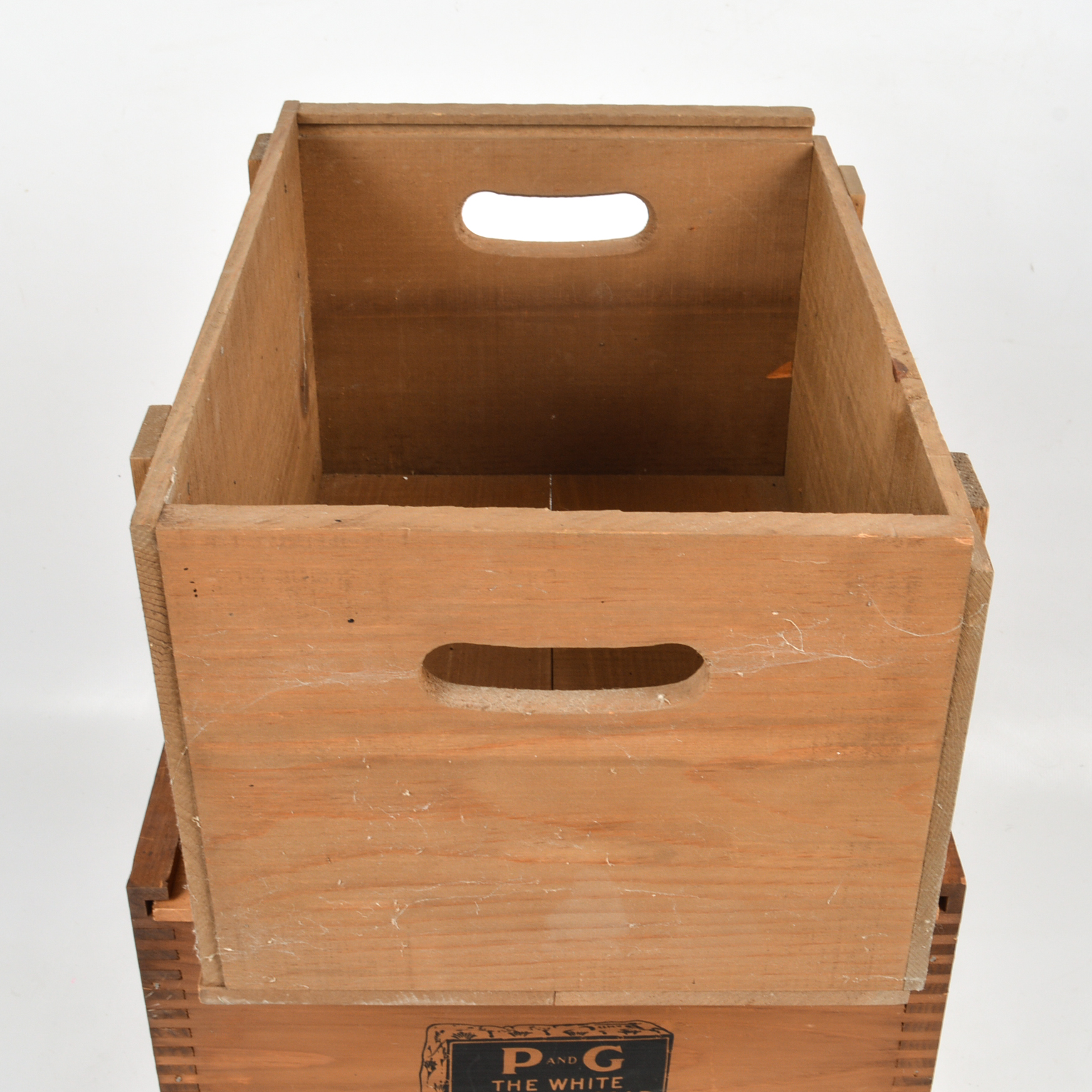 Three Vintage Pine Procter & Gamble Crates