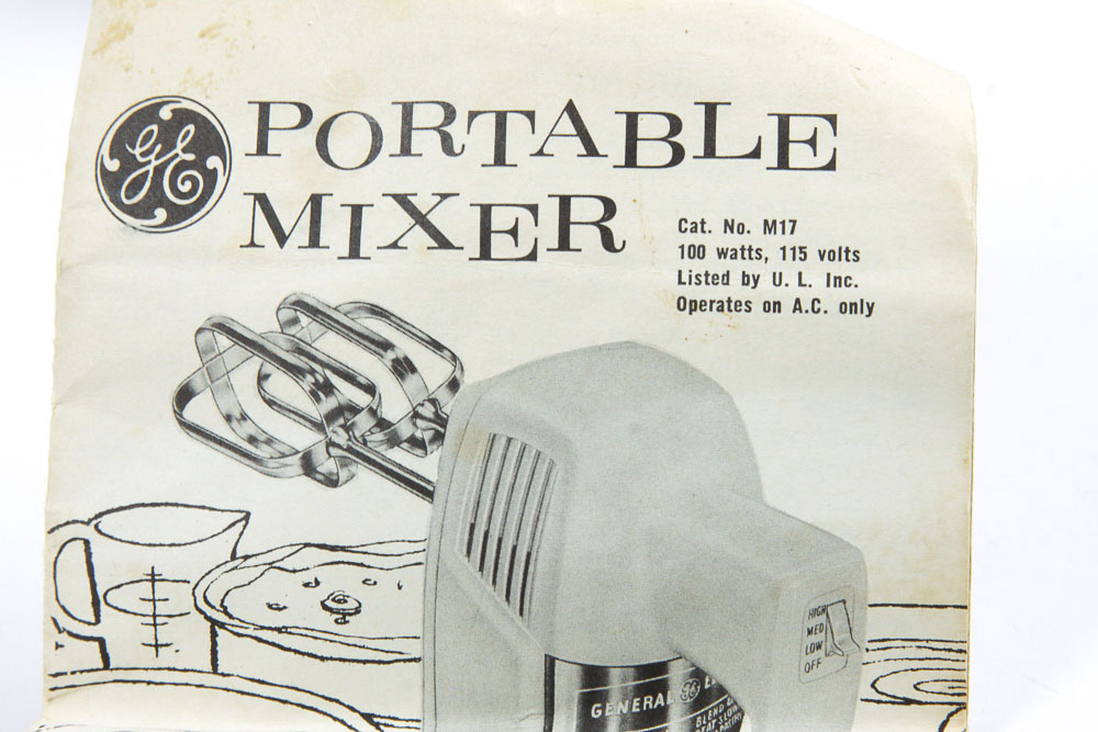 Vintage General Electric Hand Mixer