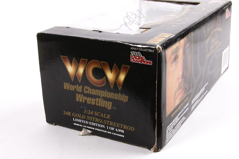Bill Goldberg Signed Limited Edition WCW Gold Plated Die-Cast Streetrod