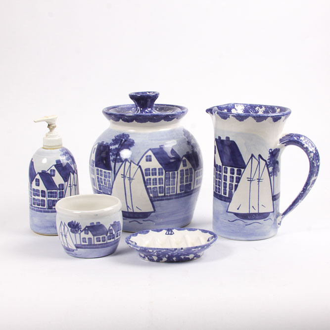 Shard Pottery of Maine "Coastal Village" Earthenware