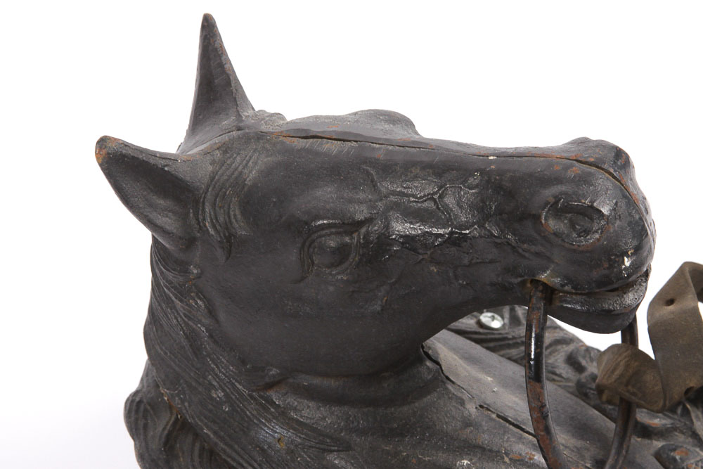 Vintage Cast Iron Horse Head Door Knocker