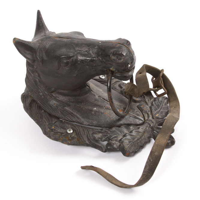Vintage Cast Iron Horse Head Door Knocker