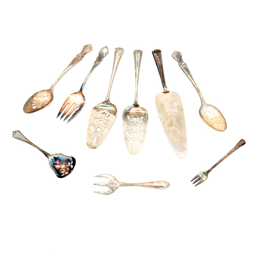 Collection of Assorted Silver Plate Flatware