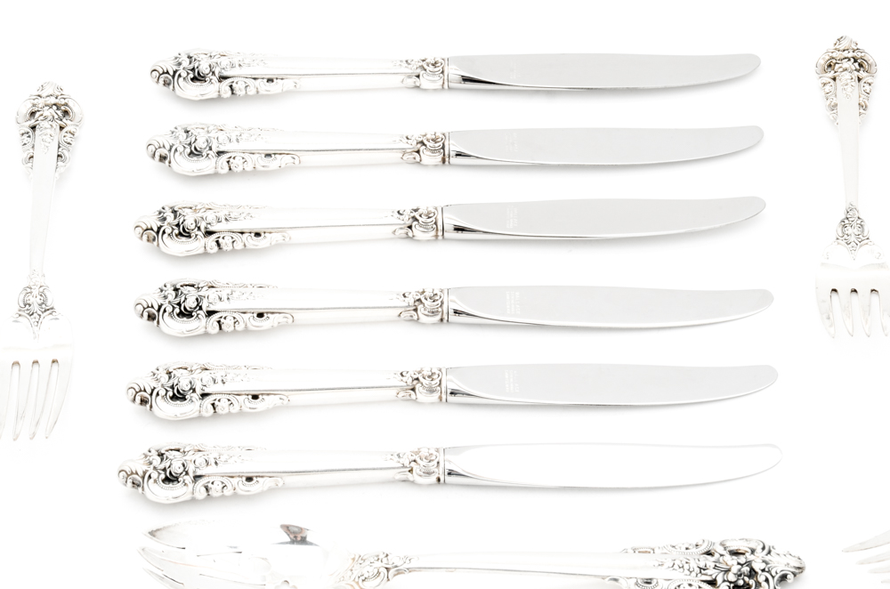 Wallace Silversmiths "Grande Baroque" Sterling Silver Flatware