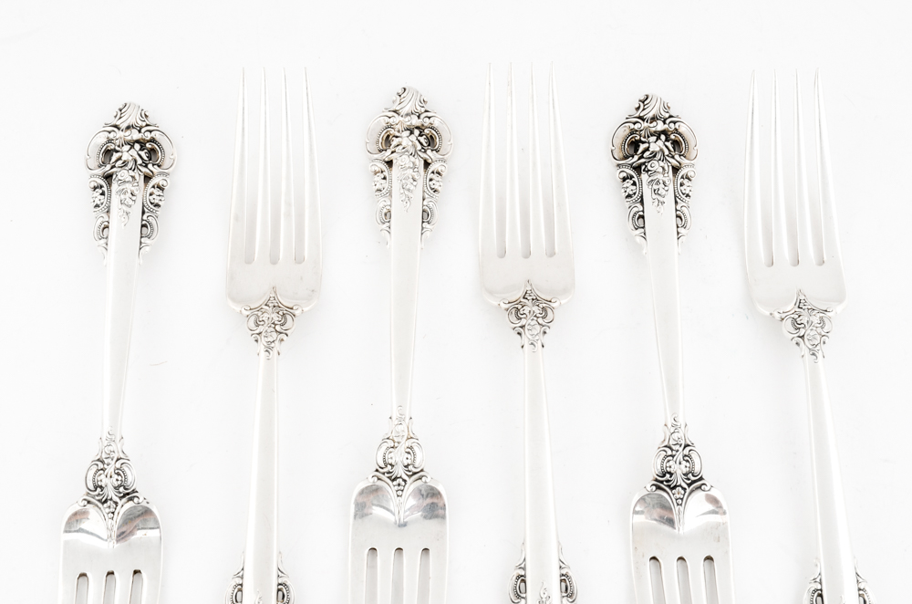 Wallace Silversmiths "Grande Baroque" Sterling Silver Flatware