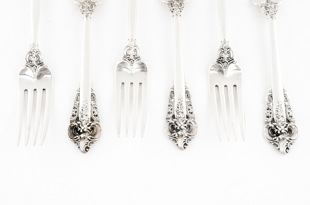 Wallace Silversmiths "Grande Baroque" Sterling Silver Flatware