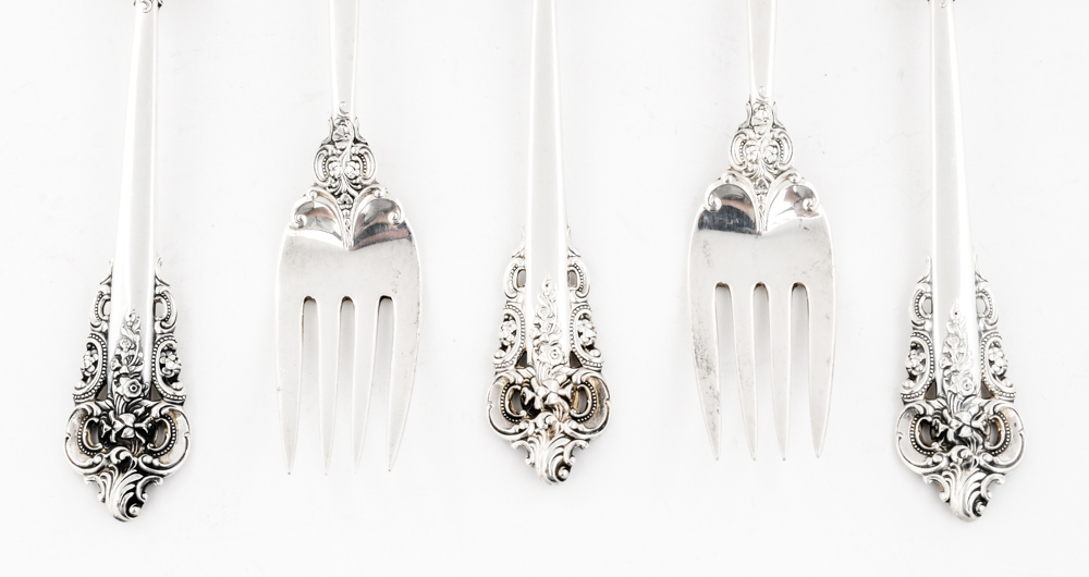 Wallace Silversmiths "Grande Baroque" Sterling Silver Flatware