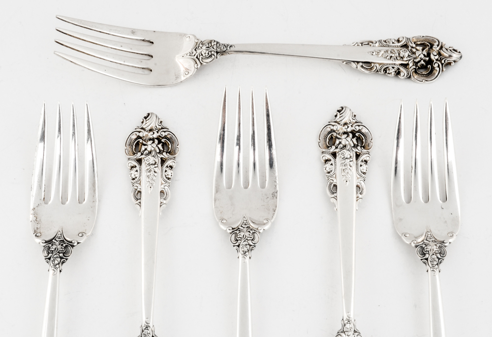 Wallace Silversmiths "Grande Baroque" Sterling Silver Flatware