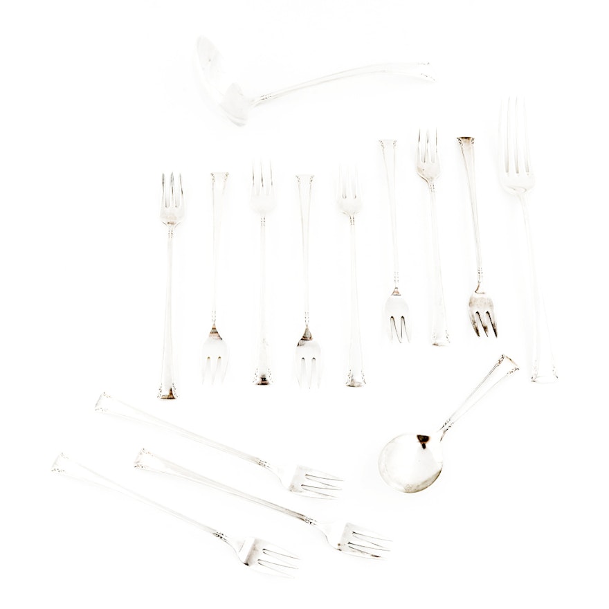 International Silver Co. "Serenity" Sterling Silver Flatware