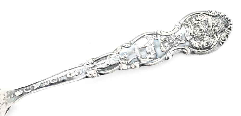 Collection of Vintage Sterling Silver Souvenir Spoons