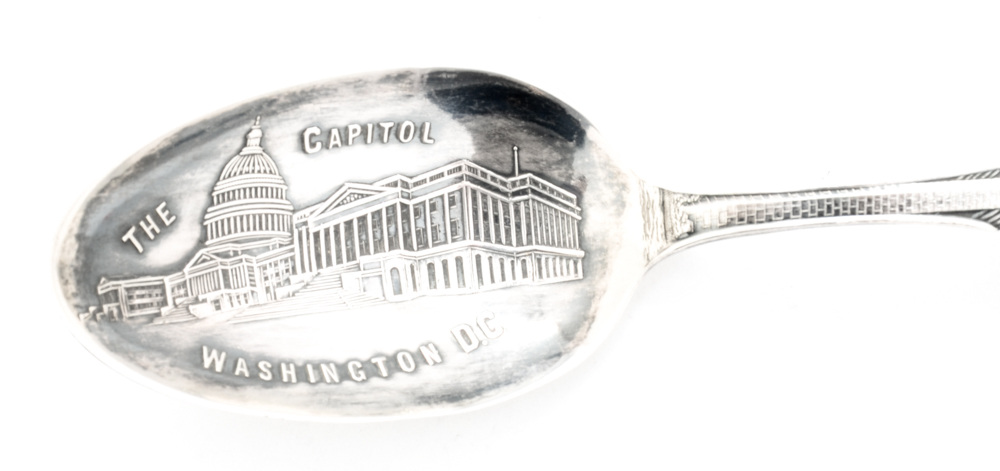 Collection of Vintage Sterling Silver Souvenir Spoons