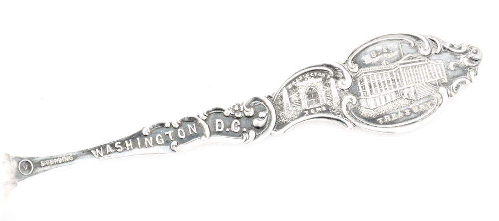 Collection of Vintage Sterling Silver Souvenir Spoons