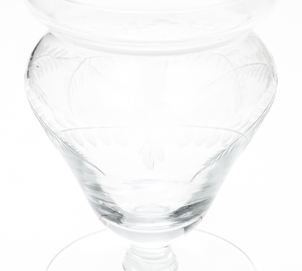 Matthews Company and Webster Co. Sterling Silver and Etched Glass Tableware