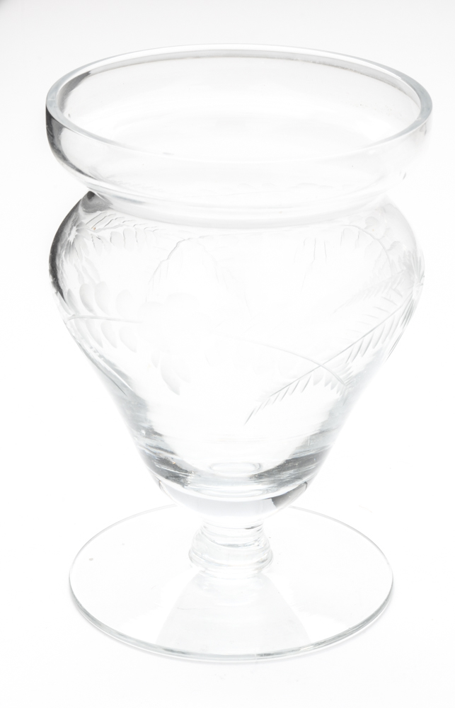 Matthews Company and Webster Co. Sterling Silver and Etched Glass Tableware