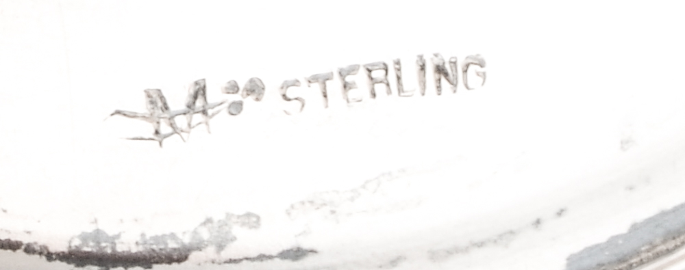 Matthews Company and Webster Co. Sterling Silver and Etched Glass Tableware