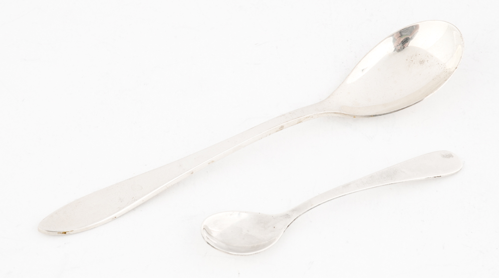 Matthews Company and Webster Co. Sterling Silver and Etched Glass Tableware