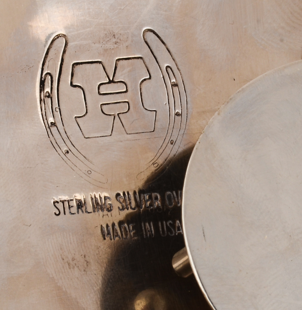 Engraved Silver Plated Belt Buckle