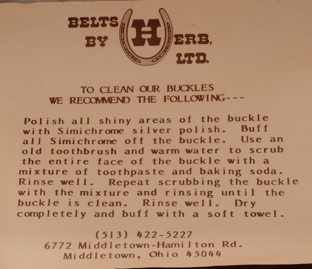 Engraved Silver Plated Belt Buckle