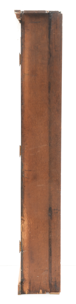 Antique Oak Bookcase with Glass Doors