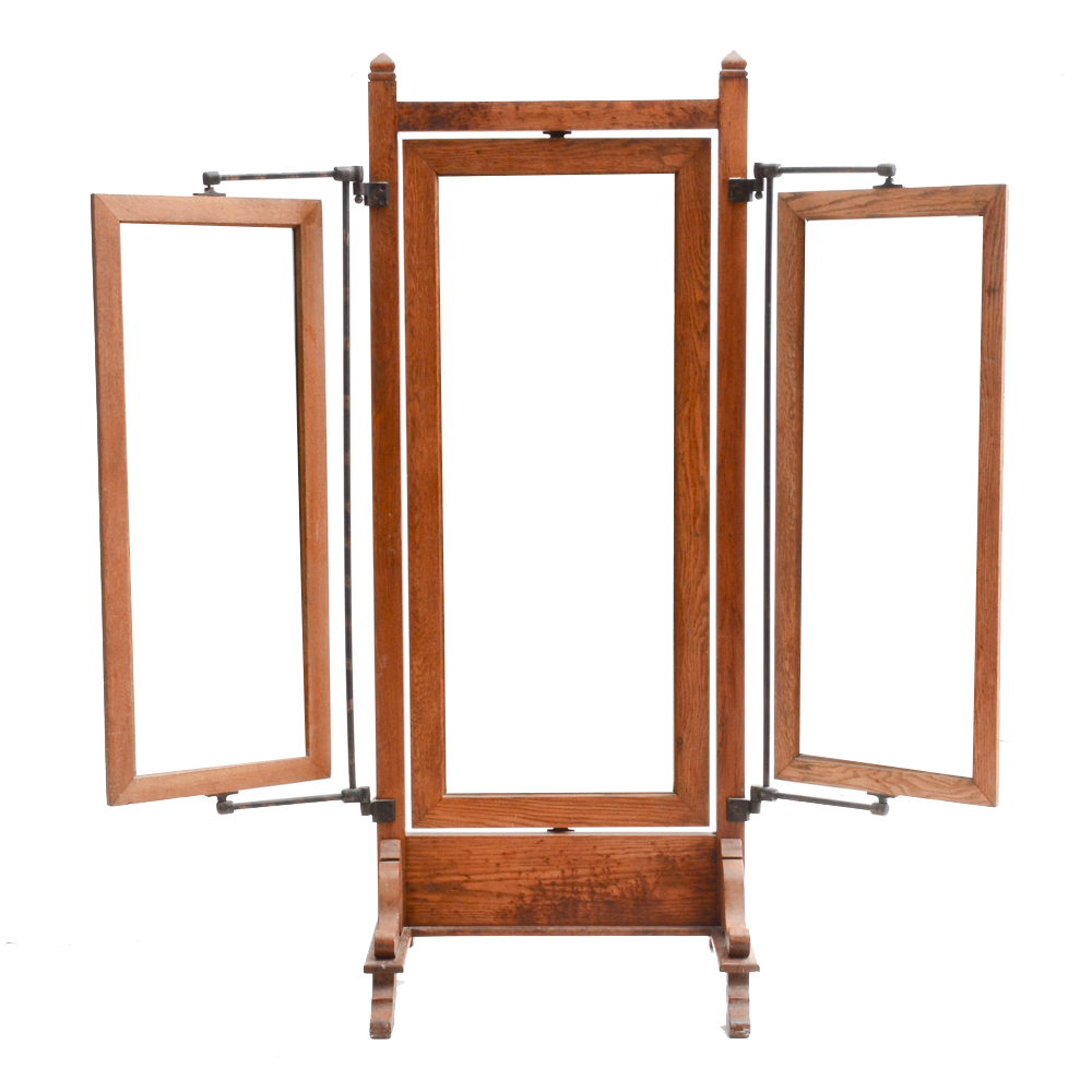 Victorian Three Panel Mirror