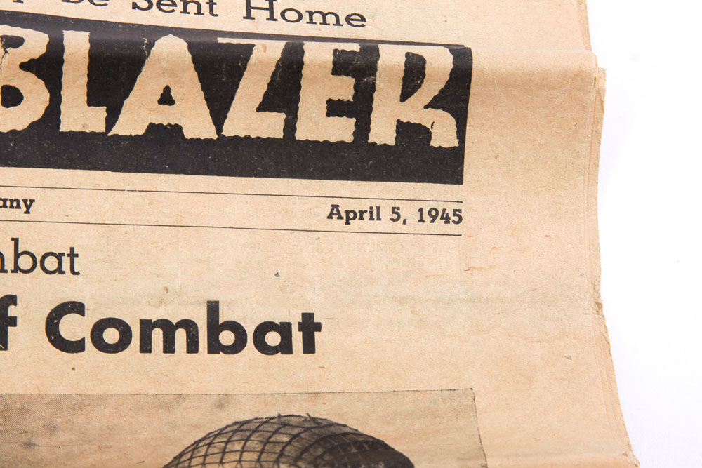 Vintage World War I and II-Era Newspapers