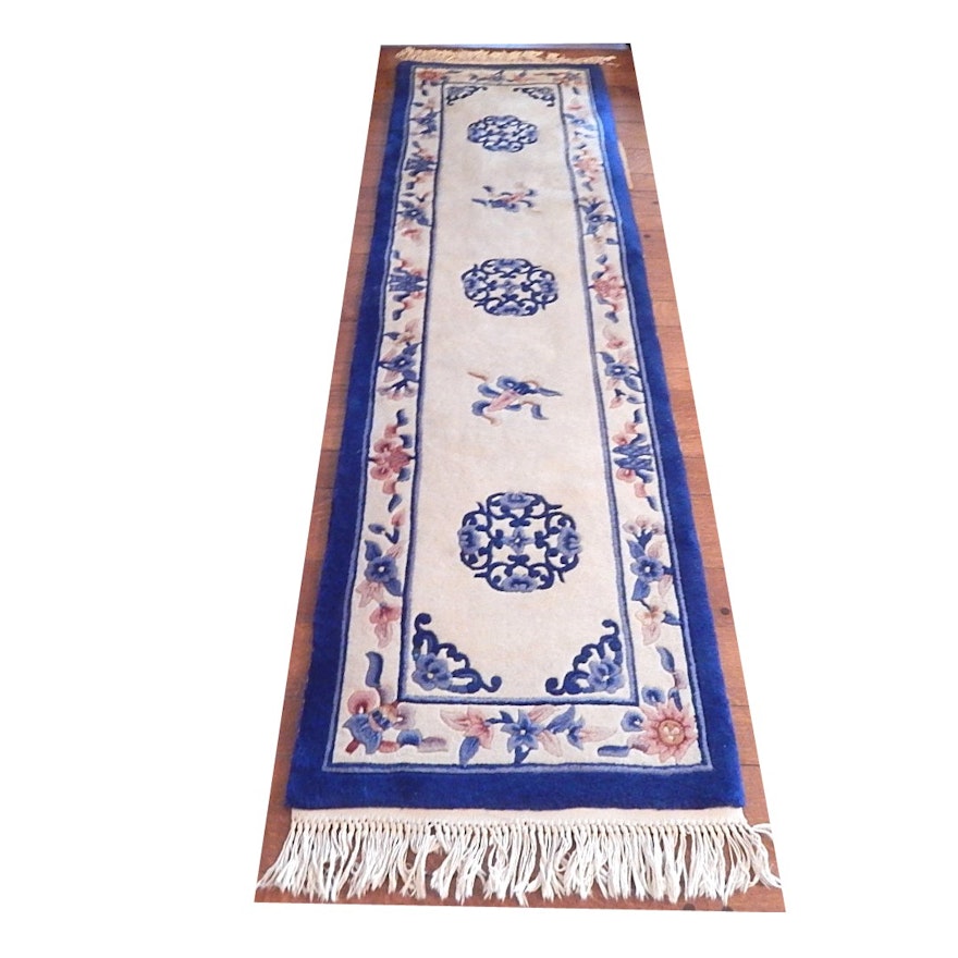 Chinese Peking Style Tufted Wool Carpet Runner