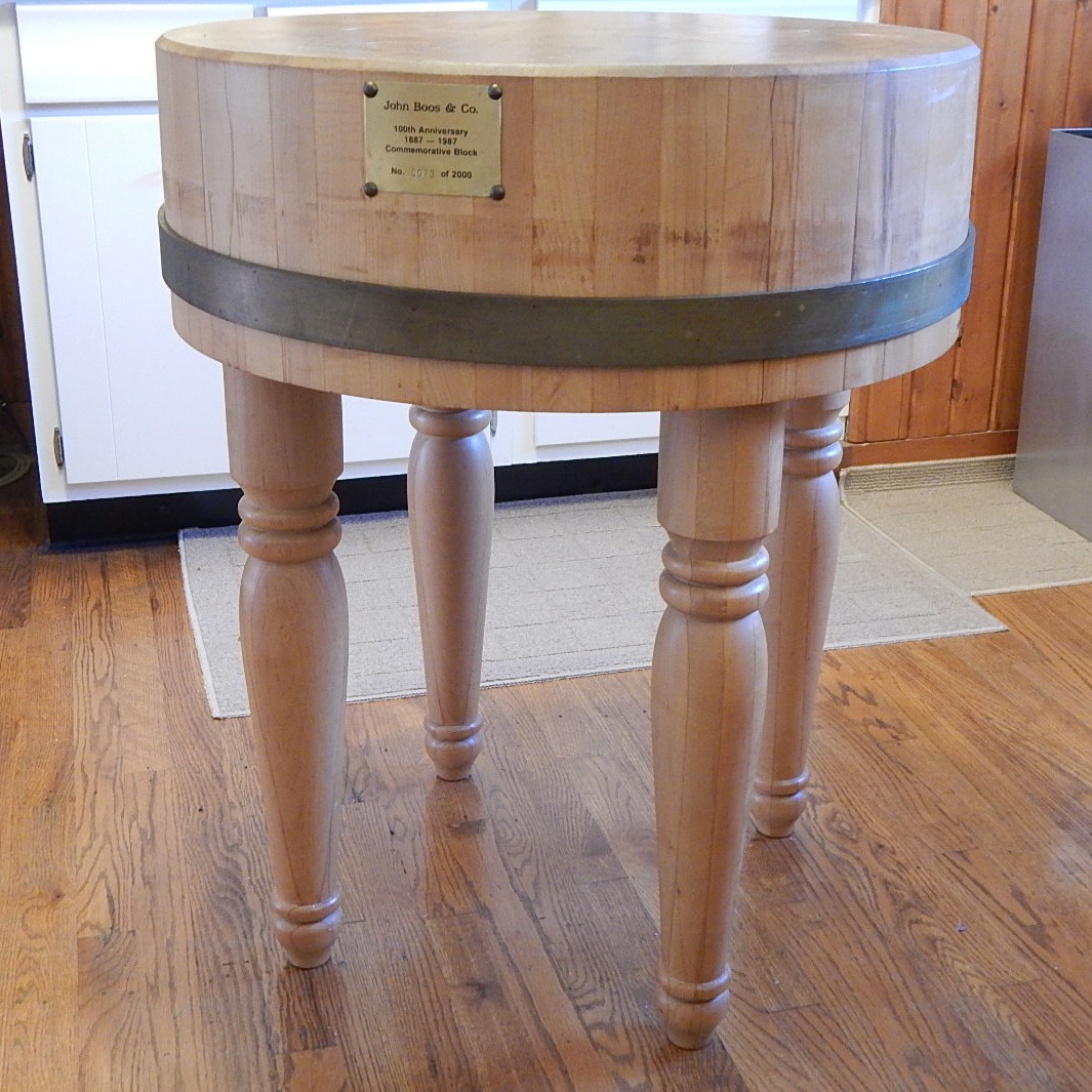 Circular John Boos Butcher Block Table