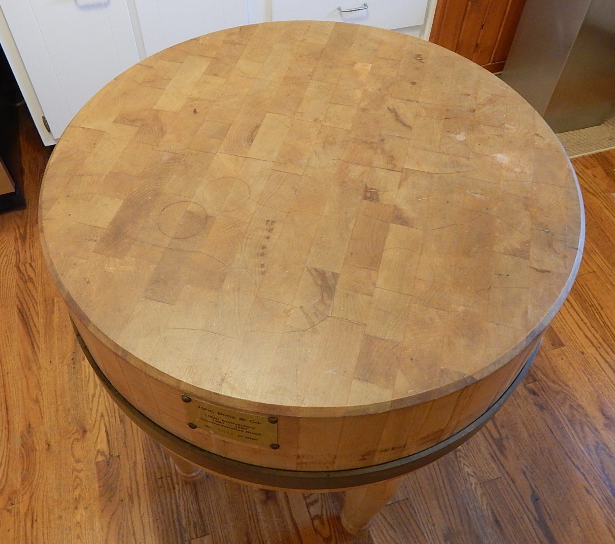 Circular John Boos Butcher Block Table