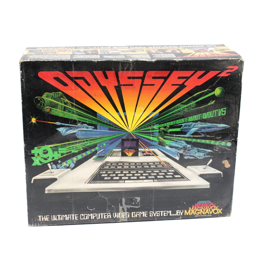 Vintage Magnavox Odyssey 2 Video Game Bundle