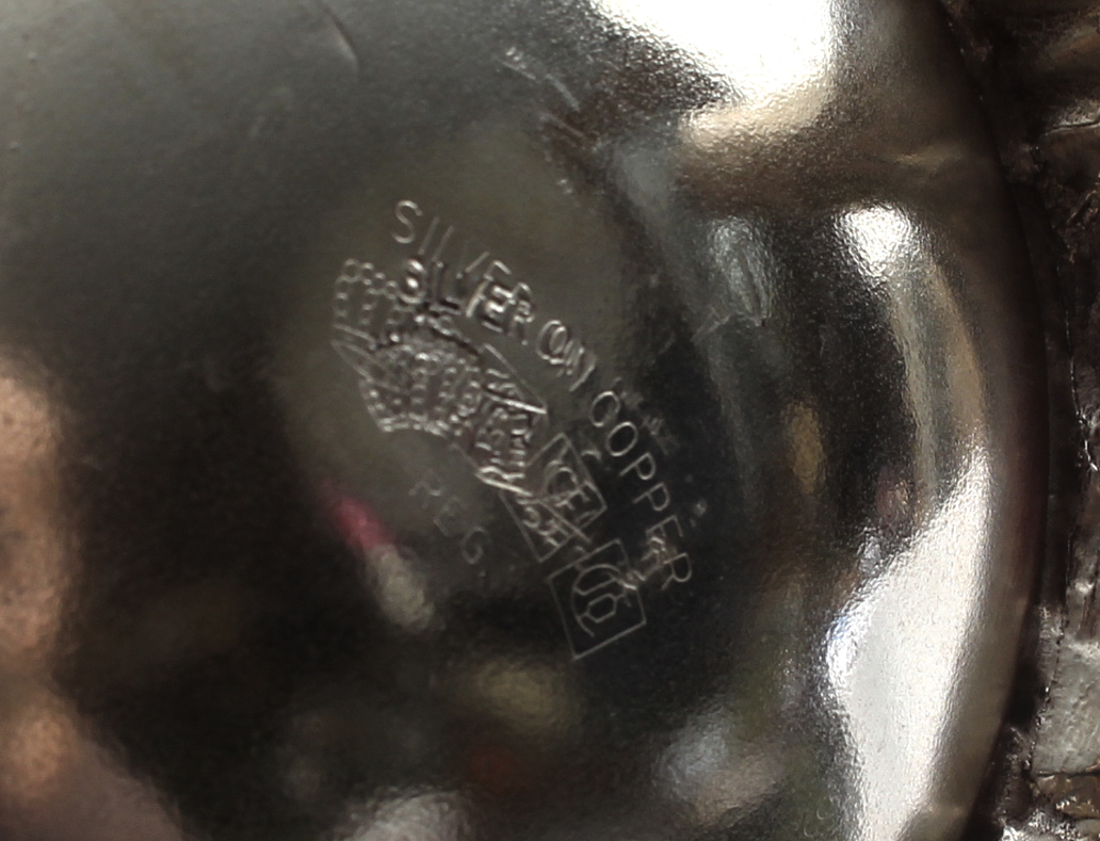 Silver on Copper Tea Set