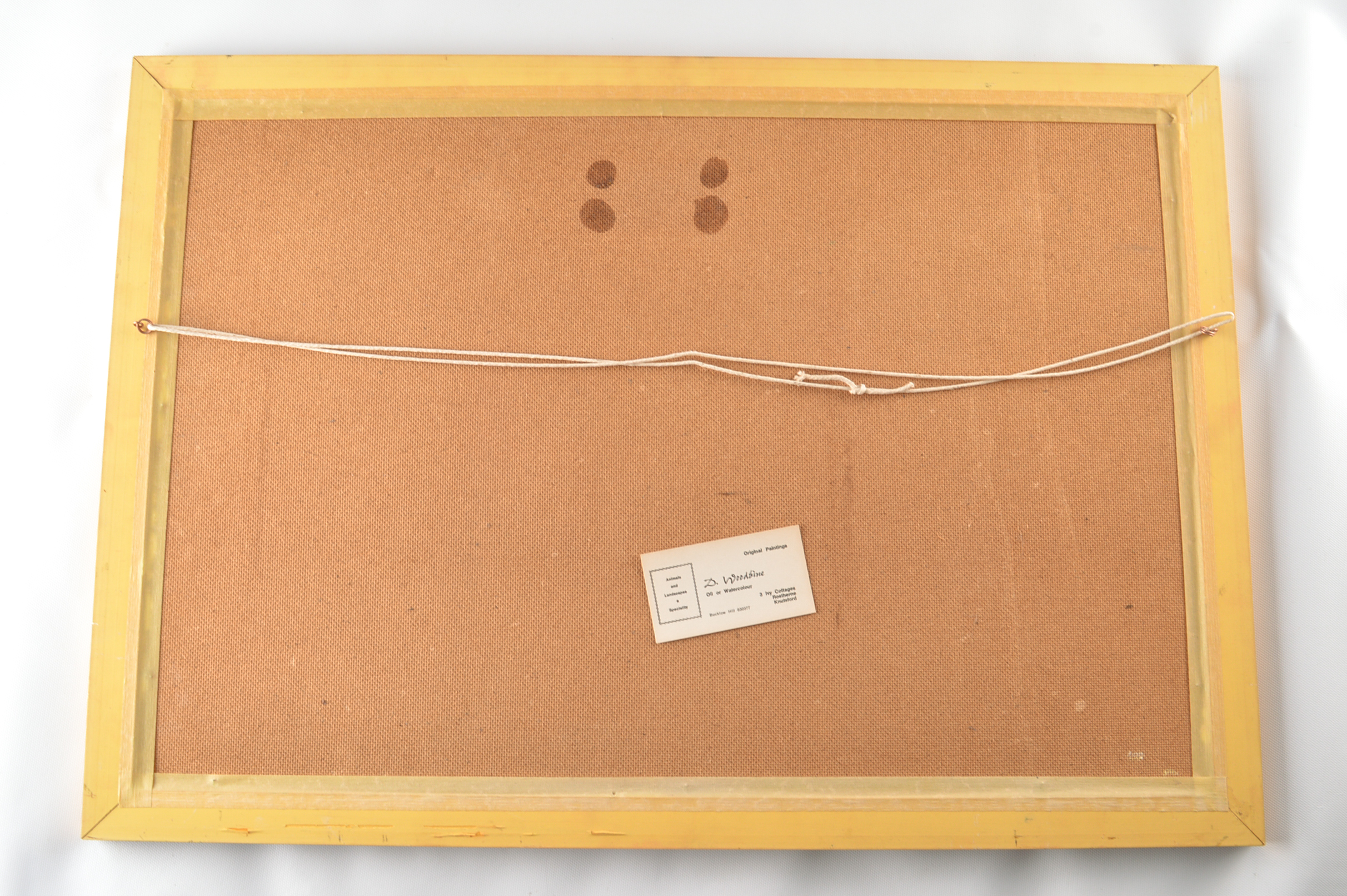 D. Woodbine Oil on Board Winter Landscape Painting