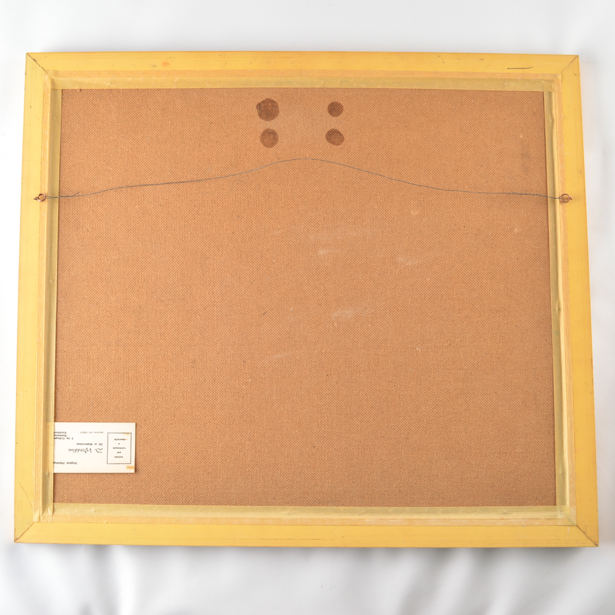 Vintage D. Woodbine Oil on Board Painting of a Foxhunt