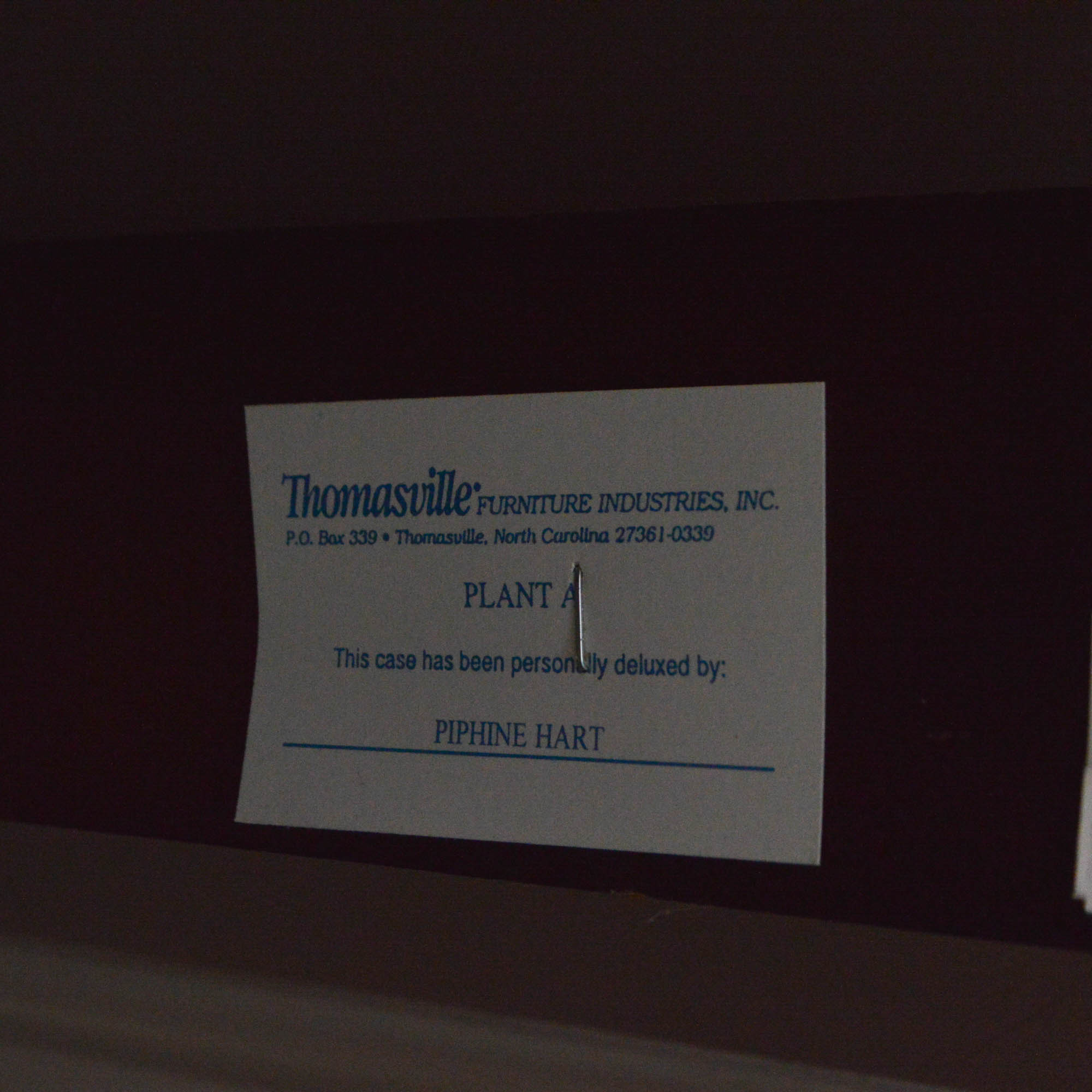 Four-Poster Mahogany King-Size Bed Frame by Thomasville