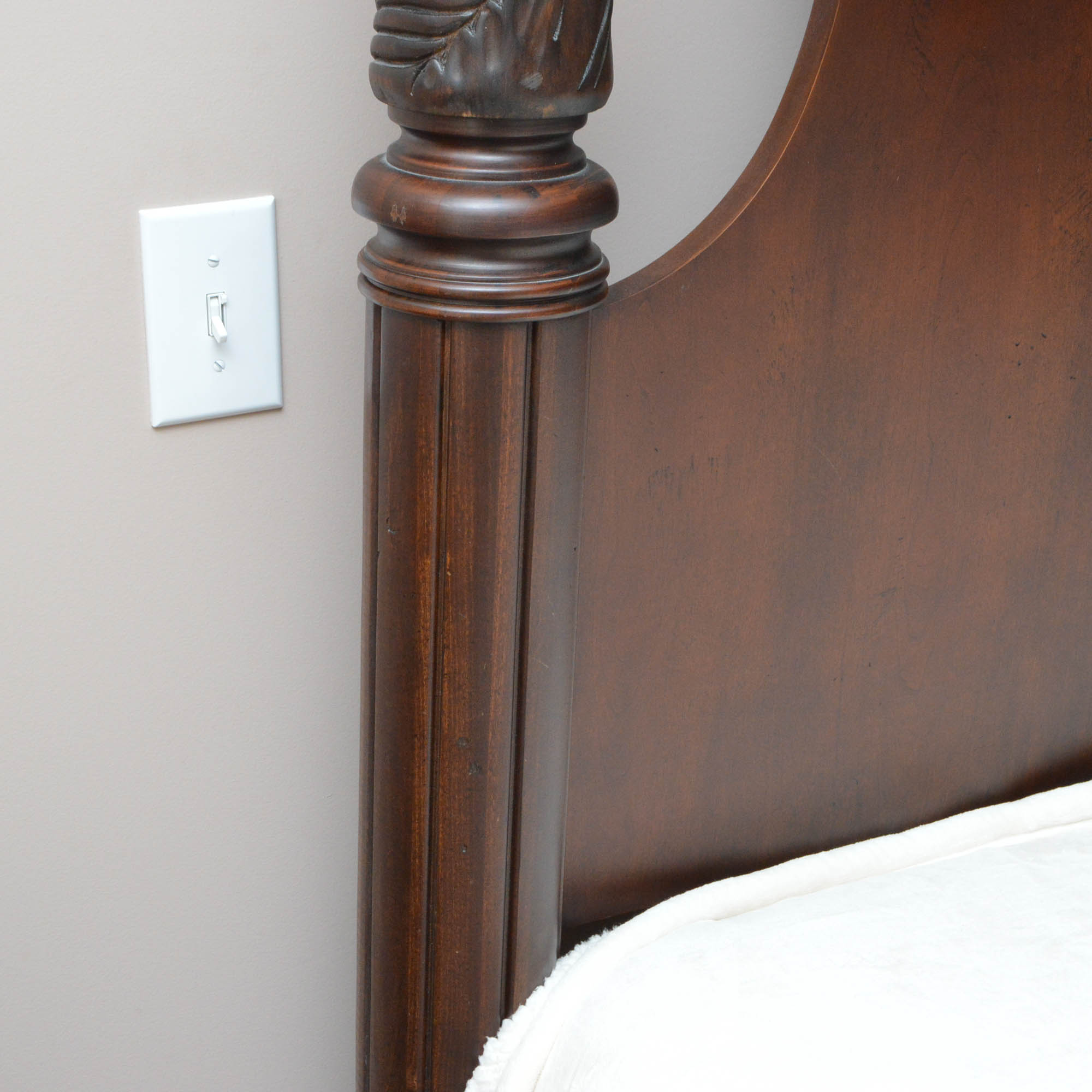 Four-Poster Mahogany King-Size Bed Frame by Thomasville